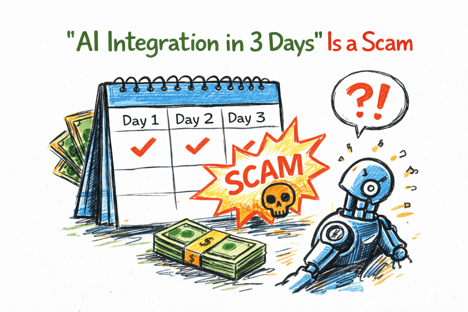 ИИ-интеграция за 3 дня — скам