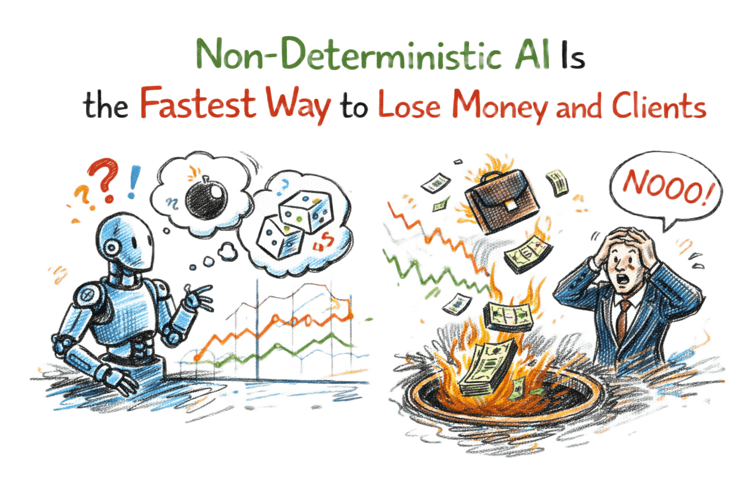 Недетерминированный AI — самый быстрый способ потерять деньги и клиентов