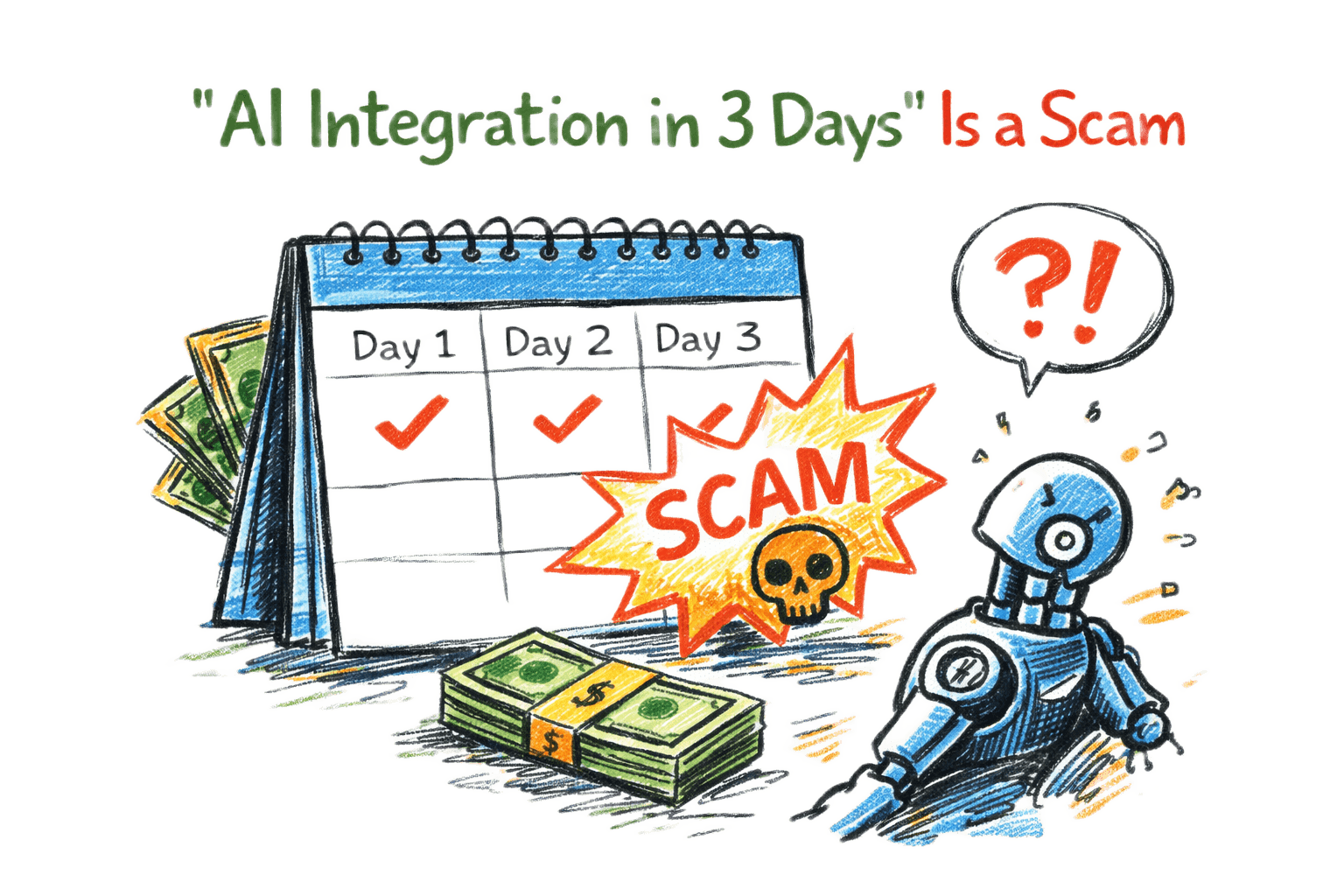 ИИ-интеграция за 3 дня — скам